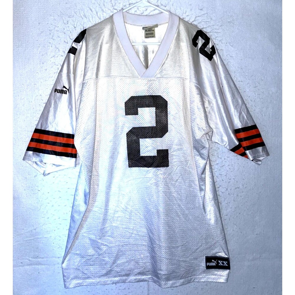 NFL CLEVELAND BROWNS 2000'S AMERICAN FOOTBALL SHIRT #2 COUCH PUMA 2X USA Made